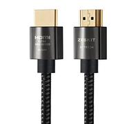 Zeskit X-Tech Câble HDMI ultra haut débit 48 Gbps 8K60 4K120 144 Hz eARC HDR HDCP 2.2 2.3 compatible avec Dolby Vision Apple TV 4K Roku Sony LG Samsung Xbox Series X RTX 3080 PS4 PS5 91 cm