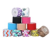 ZESLIV 2 Rouleaux Bande de kinésiologie couleur de peau 7,5cmx5m Ruban Adhésif de Kinésiologie Bande pour le Genou et le Maintien Musculaire Kinesiology Tape impermeable et elastique