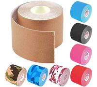 ZESLIV 5 Rouleaux Bande de kinésiologie 5cm x 5m Ruban Adhésif de Kinésiologie Bande Kinesiologie pour le Genou et le Maintien Musculaire Kinesio Tape impermeable et elastique Kinesiology Tape Violet