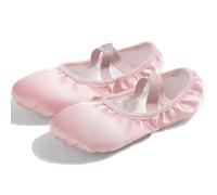 ZESLIV Chaussures de danse en satin pour fille et femme Rose Taille 38