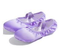 ZESLIV Chaussures de danse en satin pour filles et femmes Violet Taille 31