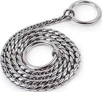 ZESLIV Collier de Dressage pour Chien Collier Étrangleur Réglable en cuivre Solide Chaîne Serpent en Métal pour Animaux Domestiques