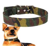 ZESLIV Collier pour chien et chat - En toile - Camouflage - Collier réglable pour animaux de compagnie de petite, moyenne et grande taille