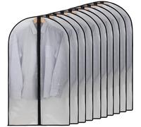 ZESLIV Lot de 10 housses de protection pour vêtements avec fermeture éclair - 60 x 100 cm