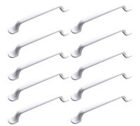 ZESLIV Lot de 10 poignées de meuble de cuisine en aluminium - Espacement des trous : 96 mm - Pour armoire