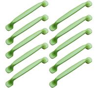 ZESLIV Lot de 10 poignées de meuble de cuisine en aluminium - Espacement entre les trous : 96 mm - Pour chambre d'enfant, armoire - Vert