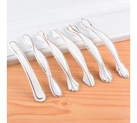 ZESLIV Lot de 10 poignées de meuble - En aluminium - Espacement entre les trous : 96 mm - Blanc