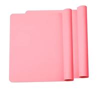 ZESLIV Lot de 2 sets de table en silicone, sets de table pour enfants, tapis de table en silicone antidérapant, imperméable à l'eau résistant à la chaleur, antidérapant, cuisine facile à nettoyer