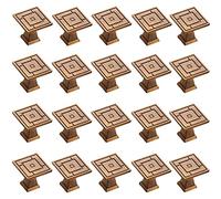 ZESLIV Lot de 20 boutons de meuble en alliage de zinc solide - Poignée à un trou - Bouton de tiroir - Boutons de porte d'armoire