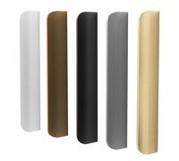 ZESLIV Lot de 4 poignées de meuble cachées, en aluminium, espacement entre les trous : 320 mm, noires, pour cuisine, tiroir, armoire, porte