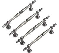 ZESLIV Lot de 4 poignées de meuble en T - Espacement des trous : 128 mm - Pour armoire de cuisine, tiroir et commode