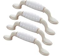 ZESLIV Lot de 4 poignées de meuble - En zinc - Distance entre les trous : 96 mm - Pour placard de cuisine