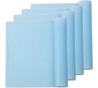 ZESLIV Lot de 4 sets de table en silicone, sets de table pour enfants, tapis de table en silicone antidérapant, imperméable à l'eau résistant à la chaleur, antidérapant, cuisine facile à nettoyer