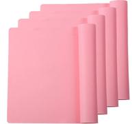 ZESLIV Lot de 4 sets de table en silicone, sets de table pour enfants, tapis de table en silicone antidérapant, imperméable à l'eau résistant à la chaleur, antidérapant, cuisine facile à nettoyer