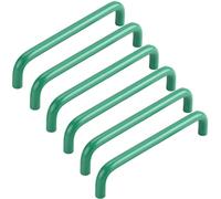 ZESLIV Lot de 6 poignées de meuble de cuisine en aluminium - Distance entre les trous : 192 mm - Vert - Avec vis - Pour chambre d'enfant, penderie