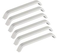 ZESLIV Lot de 6 poignées de meuble en aluminium - Espacement des trous : 160 mm - Poignée de tiroir pour armoire