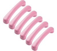 ZESLIV Lot de 6 poignées de meuble en céramique Rose 76 mm Espacement des trous pour meubles Commode Armoire à chaussures avec vis