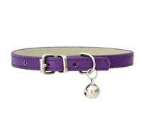 ZESLIV Pet PU Collier en Cuir Collier Chien Chat Cloche Collier Minimaliste