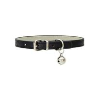 ZESLIV Pet PU Collier en Cuir Collier Chien Chat Cloche Collier Minimaliste