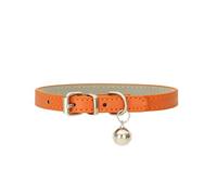 ZESLIV Pet PU Collier en Cuir Collier Chien Chat Cloche Collier Minimaliste