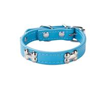 ZESLIV Pet PU Collier réglable pour Chien et Chat de Taille Moyenne