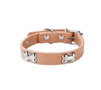 ZESLIV Pet PU Collier réglable pour Chien et Chat de Taille Moyenne