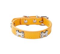 ZESLIV Pet PU Collier réglable pour Chien et Chat de Taille Moyenne