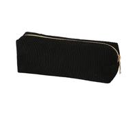 ZesNxj Trousse à crayons, grande capacité, fermeture éclair, pour garçons et filles, élégante, cadeau de bureau, pour l'école et le bureau, noire