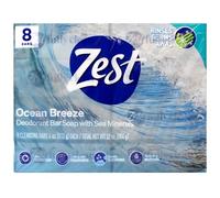 Zest 8-Bar Bath Size Soap, Ocean Breeze, 4 Ounce by Zest