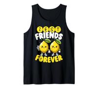 Zest Friends Forever Cute Lemon Pun Best Friends Débardeur