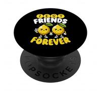 Zest Friends Forever Cute Lemon Pun Best Friends PopSockets PopGrip Adhésif