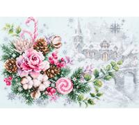 Zestaw do haftu krzyżykowego Magic Needle Zweigart Edition "Christmas Sentiment", 32x22cm