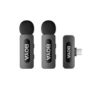 Zestaw mikrofonów bezprzewodowych 120dB 2.4GHz USB-C - czarny