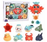 Zestaw zabawek do kąpieli 12el LEAN Toys