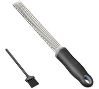 Zesteur d'Agrumes & Râpe à Fromage Manuelle, Râpe Fine pour Parmesan, Citron, Coconut, Muscade, Chocolat et plus, 33cm, Lames Tra