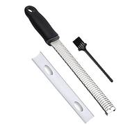 Zesteur - Rantizon Râpe en Acier Inoxydable, Zesteur d’Agrume, Râpe à Fromage, Nettoyage Facile au Lave Vaisselle, Fromage Parmesan, Citron, Ail, Chocolat, Légumes, Fruits, Brosse + Housse de Sécurité