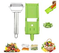 Zestio Éplucheur, Éplucheur Multi Double Lame, Éplucheur Multi Pommes De Terre, Éplucheur Multi Double Couteau Avec Plaque à Râper, Éplucheur De Légumes (1 jeu)