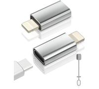 Zestiq Adaptateur USB C vers, 2 pièces Adaptateur USB-C vers pour iPhone 14/13/12/11/iPad/Air/Mini/Airpods, Pas pour écouteurs/Audio/OTG