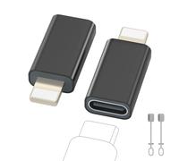 Zestiq Adaptateur USB C vers Lightning, Adaptateur Lightning USB C Lot de 2, Prise en Charge de la Charge et du Transfert de Données pour iPhone14/13/12/11/iPad/Airpods, Pas pour écouteurs/Audio/OTG