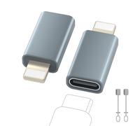 Zestiq Adaptateur USB C vers Lightning, Adaptateur Lightning USB C Lot de 2, Prise en Charge de la Charge et du Transfert de Données pour iPhone14/13/12/11/iPad/Airpods, Pas pour écouteurs/Audio/OTG
