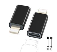 Zestiq Adaptateur USB C vers Lightning, Adaptateur Lightning USB C Lot de 2, Prise en Charge de la Charge et du Transfert de Données pour iPhone14/13/12/11/iPad/Airpods, Pas pour écouteurs/Audio/OTG