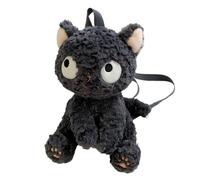 Zestivra à en forme d'animal en - Petit porte-bébé doux, félin noir réaliste, à à sangle réglable, à à bandoulière | Matériel mou de à en pour l'accès s