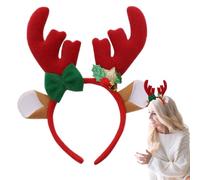 Zestivra Bandeau De Tête À Cornes De Cerf - Bandeau De Vacances - Serre-Tête À Cornes De Cerf Pour Le Lavage Du Visage | Pour Mariage Fête Camping Pique-Nique Barbecue Arrière-Cour Soirée