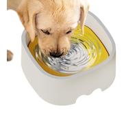 Zestivra Bol pour chien à boire lent, pas de bol d'eau pour chien qui goutte à goutte | Distributeur de bol pour chien pour boire lentement - Les soins de base pour chatons favorisent une saine