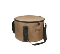 Zestivra Camping Cookware Storage Bag - Portable Pot Pouch, Outdoor Gear Organizer | Zippered Travel Bucket, Multifunction Round Case for Cooking Set, Hiking Tools, Camp Kitchen, Utensil Storage