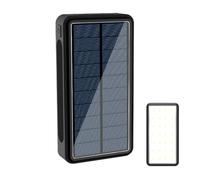 Zestivra Chargeur Solaire Power Bank - Chargeur Solaire Portable pour Smartphones | 20000mAh Charge 4 Appareils Simultanés pour Ados Adultes Étudiants Déplacements Professionnels
