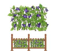 Zestivra Clôture en Treillis | Treillis de Jardin Extensible | Support pour, clôture Murale décorative pour escalier, décoration de la Maison