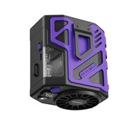 Zestivra Compact Strong Wind Ceinture avec affichage numérique, refroidissement personnel rechargeable pour travaux en plein air, ceinture portable, circulateur d'air