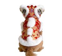 Zestivra Costume de Danse de Lion pour Chien | Vêtements d'hiver pour Chiots, Costume de, pour Les Amoureux des Animaux, fêtes à thème, réunions de Famille, fêtes de Jardin, déménagement, fête