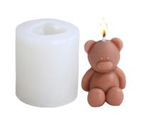 Zestivra Creative Cute Bear Moule à bougie parfumée en silicone époxy pour travaux manuels, décoration, plâtre, bougie, savon, chocolat
